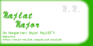 majlat major business card